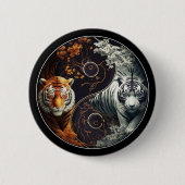 Tigers Yin Yang Button (Vorderseite)