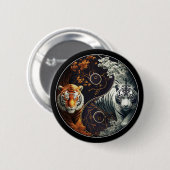 Tigers Yin Yang Button (Vorne & Hinten)