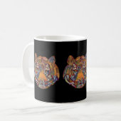 Tigerschädel-Tasse Kaffeetasse (Vorderseite Links)
