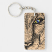 Tigerschaum Akryllischer Schlüsselanhänger (Vorderseite)