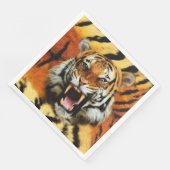 Tigerschrei Serviette (Ecke)