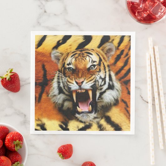 Tigerschrei Serviette (Beispiel)