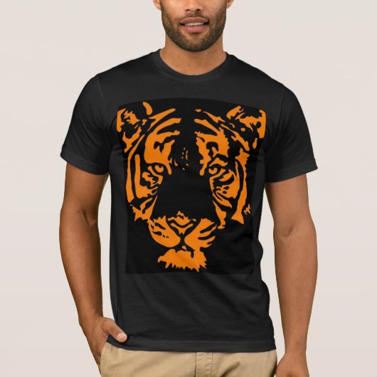 Tigerschwarzes T-Shirt (Vorderseite)