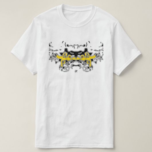 Tigerskizze (gelb) T-Shirt (Design vorne)