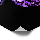 Tigerskizze (weiß 3) poster (Ecke)