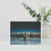 Tigerspirituose Postkarte (Stehend Vorderseite)