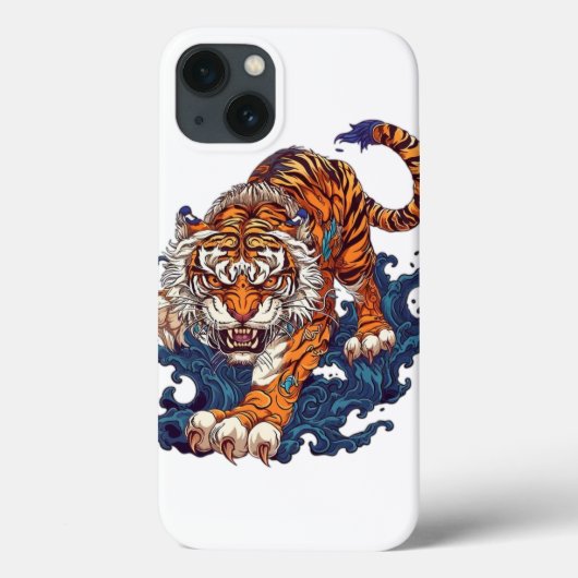 Tigersprung Case-Mate iPhone Hülle (Rückseite)