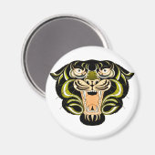Tigerstil 1 magnet (Vorderseite/Rückseite)