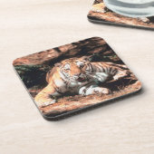 Tigerstillstehen Untersetzer (Linke Seite)