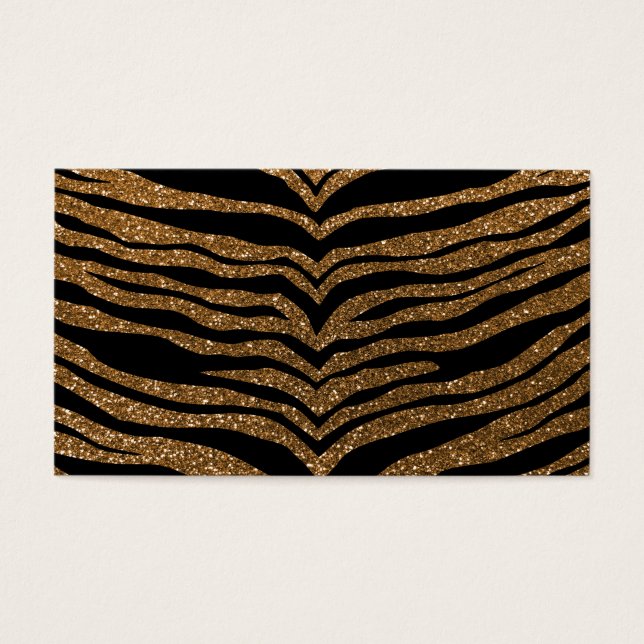 Tigerstreifen aus Gold, Glitzer (Vorderseite)
