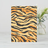 Tigerstreifen Einladung (Stehend Vorderseite)