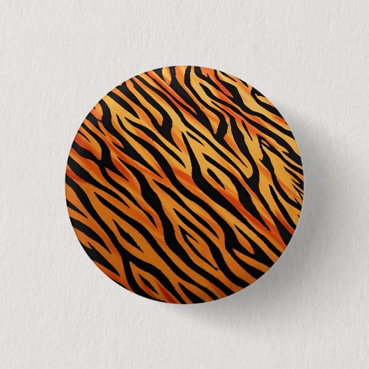 Tigerstreifen Fellmuster Button (Vorderseite)