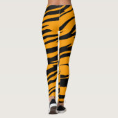 Tigerstreifen für Tiere Orange Leggings (Rückseite)