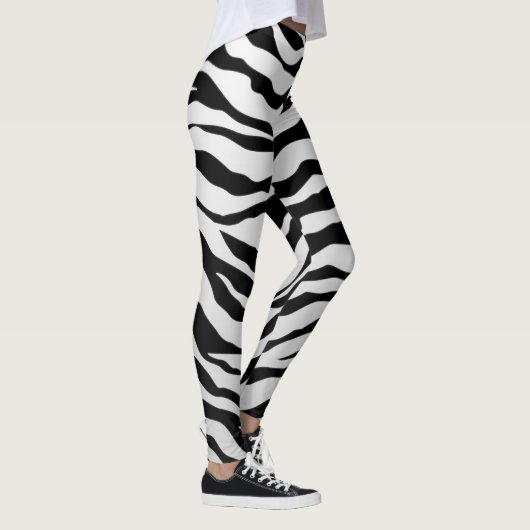 Tigerstreifen für Weiße und Schwarze Leggings (Rechts)