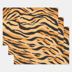 Tigerstreifen Geschenkpapier Set