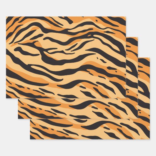 Tigerstreifen Geschenkpapier Set (Set)