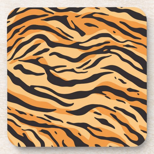 Tigerstreifen Getränkeuntersetzer (Vorderseite)