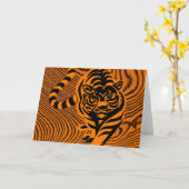 Tigerstreifen Karte (Gelbe Blume)