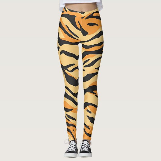 Tigerstreifen Leggings (Vorderseite)