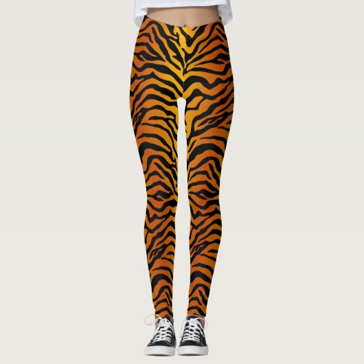 Tigerstreifen Leggings (Vorderseite)