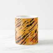 Tigerstreifen Orange Muster Kaffeetasse (Mittel)