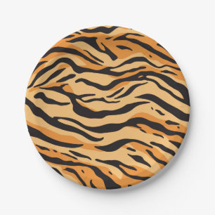 Tigerstreifen Pappteller