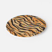 Tigerstreifen Pappteller (Schrägansicht)