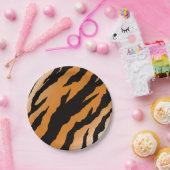 Tigerstreifen Pappteller (Party)