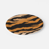 Tigerstreifen Pappteller (Schrägansicht)