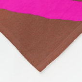 Tigerstreifen-Pinks Fleecedecke (Ecke)