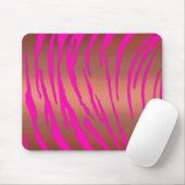 Tigerstreifen-Pinks Mousepad (Mit Mouse)