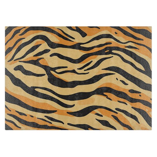 Tigerstreifen Schneidebrett (Vorderseite)