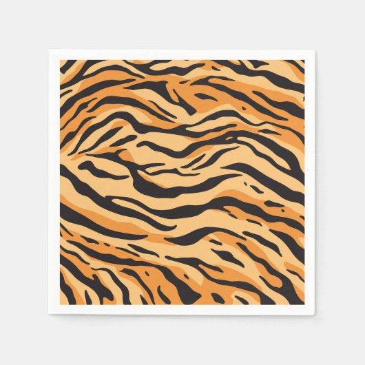 Tigerstreifen Serviette (Vorderseite)