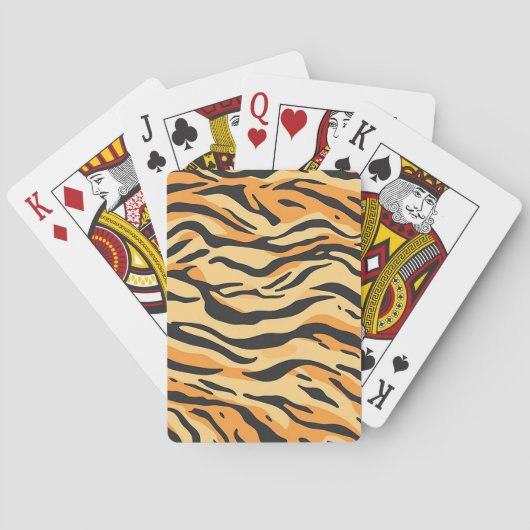 Tigerstreifen Spielkarten (Rückseite)