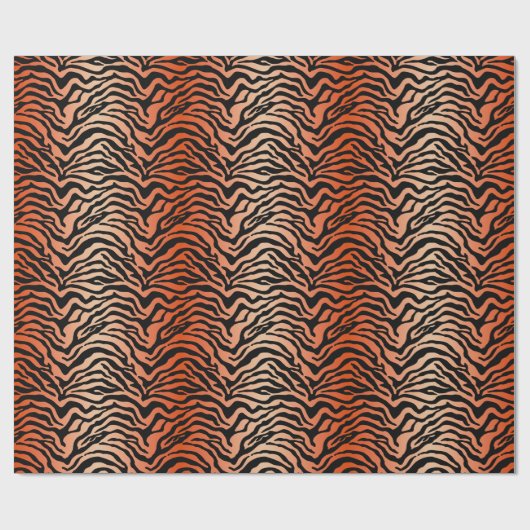 Tigerstreifen-Umhüllungspapier Geschenkpapier (Flach)