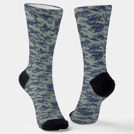 Tigerstripe Camouflage Militärisches Muster Socken (Gewinkelt)