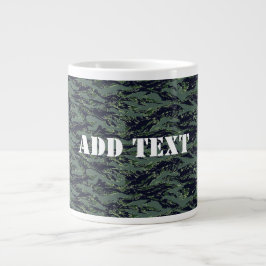 Tigerstripe Green Camouflage Jumbo-Tasse