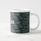 Tigerstripe Green Camouflage Jumbo-Tasse (Rechts)