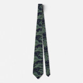 Tigerstripe Green Camouflage Muster Krawatte (Vorderseite)