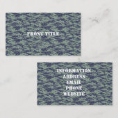 Tigerstripe Olive Green Camouflage Visitenkarte (Vorne/Hinten)