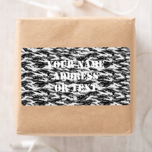 Tigerstripe Urban Camouflage - Schwarz & Grau (Insitu)