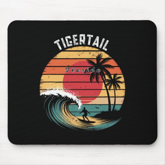 Tigertail Strand Florida Strand Surfen Mousepad (Vorne)