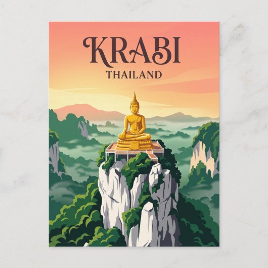 Tigertempel Thailand Postkarte (Vorderseite)