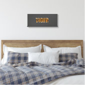 Tigertext | Zazzle_Growshop. Leinwanddruck (Insitu (Schlafzimmer))