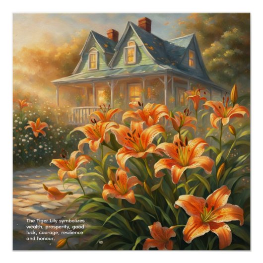 Tigertilie Symbolik Poster (Vorderseite)