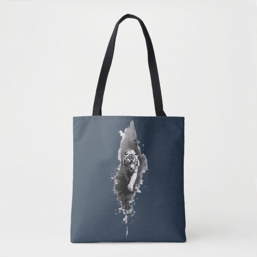 Tigertusche Dark Art-Tragetasche Tasche (Vorderseite)
