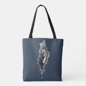 Tigertusche Dark Art-Tragetasche Tasche (Rückseite)