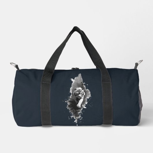 Tigertusche dunkle Kunst-Duffeltasche Duffle Bag (Vorderseite)