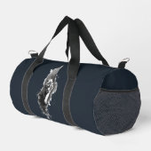 Tigertusche dunkle Kunst-Duffeltasche Duffle Bag (Rechte Ecke)