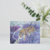 Tigerüberwasser Postkarte (Stehend Vorderseite)